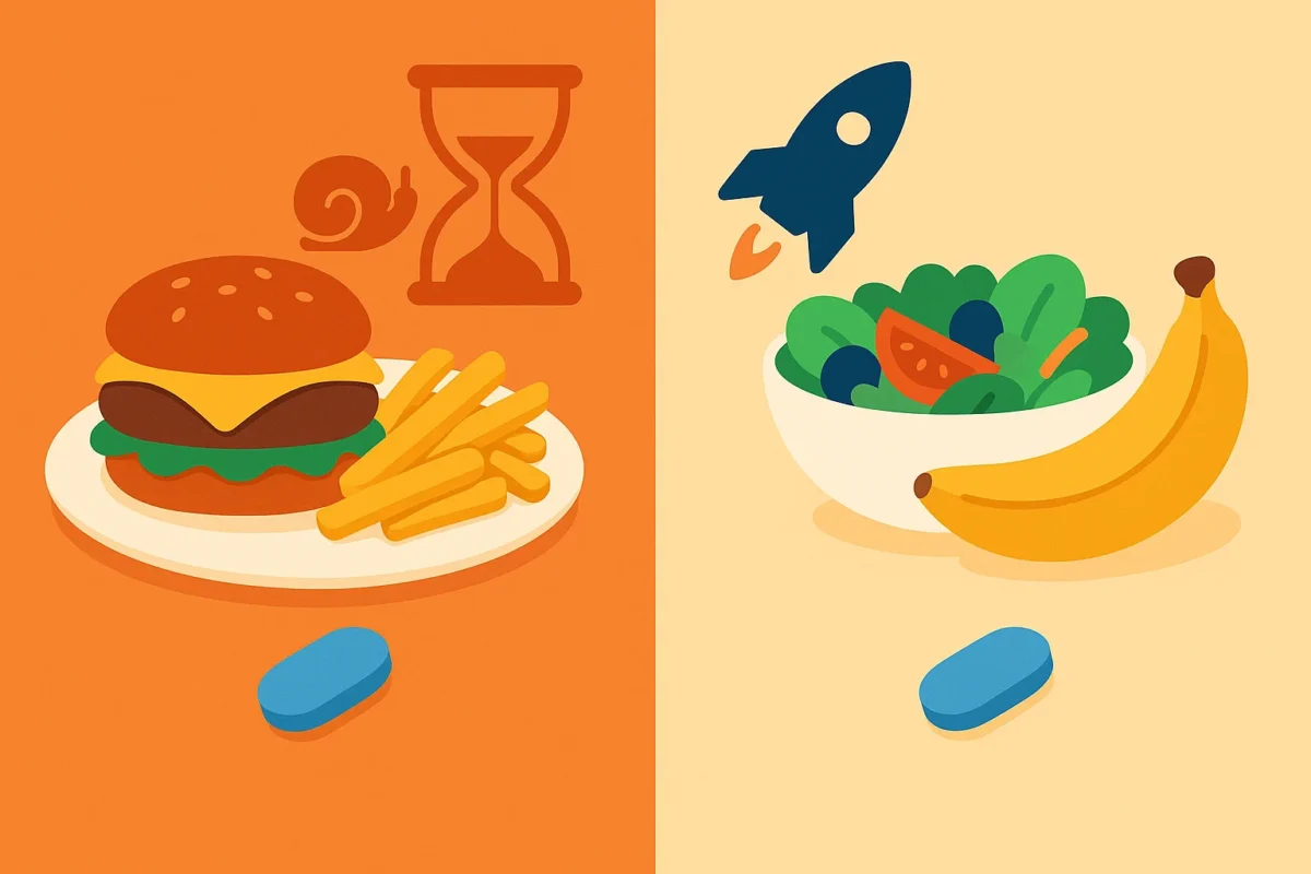 Sildenafil op een volle maag