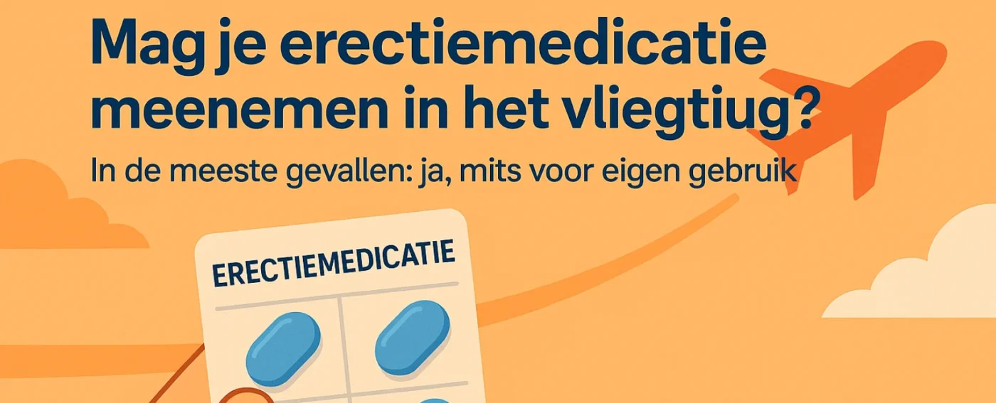 erectiemedicatie meenemen in het vliegtuig