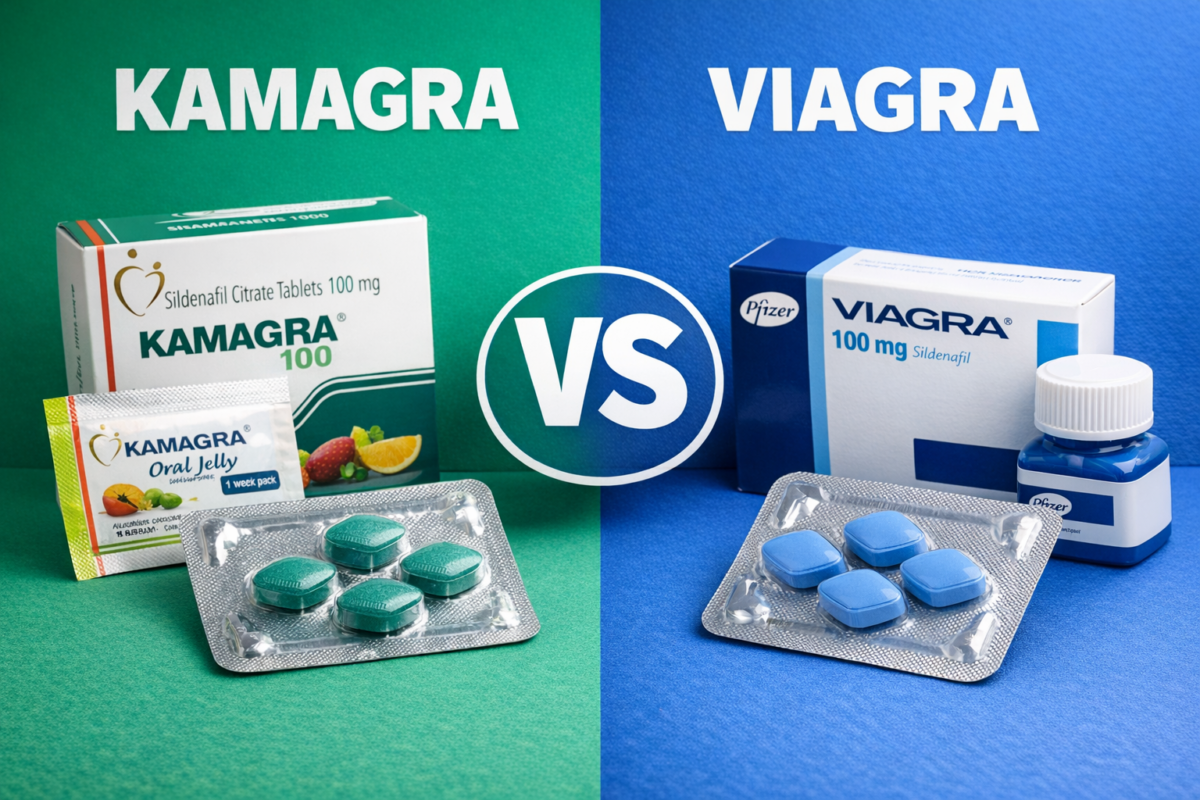 Het verschil tussen Kamagra en Viagra
